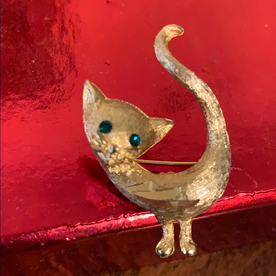 751 Vintage Cat Brooch